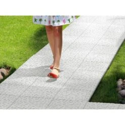 Baldosas LOP. Pack 9U. Piedra Clickflor Blanco